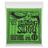 Ernie Ball Slinky 12 Telli Nikel Yara Elektro Gitar Telleri, Ölçü 8-40