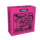 Ernie Ball Super Slinky Elektro Gitar Teli 4'lü Paket - Kalınlık 9-42