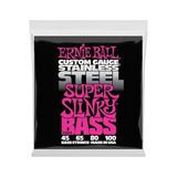 Ernie Ball Süper Slinky Paslanmaz Çelik Elektrik Bas Telleri, Ölçü 45-100 - 3 Renk Sunburst