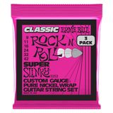 Ernie Ballu Süper Slinky Klasik Rock and Roll Elektro Gitar Dizeleri Saf Nikel Yara 3 Paket Ölçer 9-42