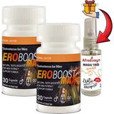 Ero Boost Max 2 Kutu Erkeklere Özel 30LU Performansdestekleme + Afrodizayn Masaj Yağı 30 ml - 2 Adet