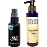 Ero Long Time Spray For Men 50ML Erkeklere Özel Sprey Eros 125ML Lubricant Gel