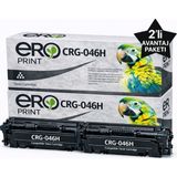 Ero Print 046HBK / Canon I-Sensys MF735CDW Çipli Siyah Muadil Toner - 2'li Avantaj Paket