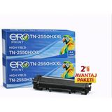 Ero Print Brother TN-2550HXXL Muadil Toner - 9000 Sayfalık - 2'li Avantaj Paket