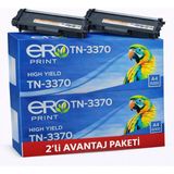 Ero Print Brother TN-3370 Muadil Toner - 2'li Avantaj Paket