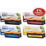 Ero Print Canon 040H Için 4 Renk Çipli Muadil Toner Set
