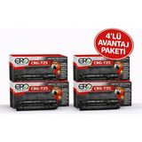Ero Print Canon CRG725 Muadil Toner - 4'lü Avantaj Paket - Siyah