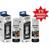 Ero Print Epson 101 - C13T03V14A Siyah Muadil Mürekkep 2'li Avantaj Paket