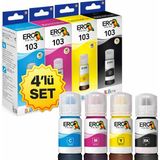 Ero Print Epson Ecotank L3150 Yazıcı Için Muadil 4 Renk Mürekkep Set