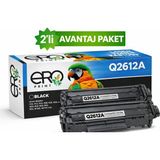 Ero Print Hp 12A - Q2612A Muadil Toner - 2'li Avantaj Paket