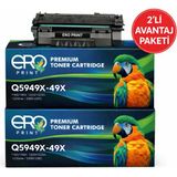 Ero Print Hp 49X | Hp Laserjet 1320N Muadil Toner - 2'li Avantaj Paket