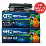 Ero Print Hp 53X | Hp Laserjet M2727NF Muadil Toner - 2'li Avantaj Paket