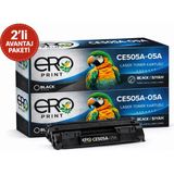 Ero Print Hp CE505A | Hp Laserjet P2055 Muadil Toner - 2'li Avantaj Paket