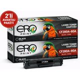 Ero Print Hp CF280A | Hp Laserjet Pro 400 Mfp M425DN Muadil Toner - 2'li Avantaj Paket