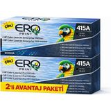 Ero Print Hp Color Laserjet Pro M454DW Muadil Toner - 2400 Sayfalık Çipli Siyah Toner - 2'li Avantaj Paket