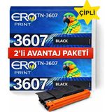 Ero Print TN-3607 / Brother MFC-L6910DN Çipli Muadil Toner - 2'li Avantaj Paket