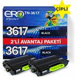 Ero Print TN-3617 / Brother MFC-L6910DN Çipli Muadil Toner - 2'li Avantaj Paket