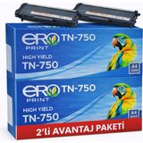 Ero Print TN-750 / Brother HL-5470DWT Muadil Toner - 2'li Avantaj Paket