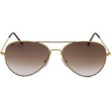 Eroe E101 Metal Damla Model Gold Kahverengi Degrade Unisex Güneş Gözlüğü C4 CAT.2