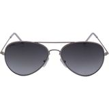 Eroe E101 Metal Damla Model Gümüş Füme Degrade Unisex Güneş Gözlüğü C5 CAT.2