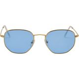 Eroe E102 Metal Geometrik Model Gold- Mavi Güneş Gözlüğü C2-Cat.3