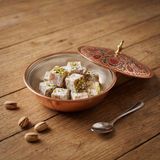 Erol Bakır El Yapımı %100 Bakır Kapaklı Mini Şekerlik / Lokumluk (Osmanlı Rumi Motifli)