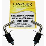 Erol DAYMIX Klozet Kapağı Montaj Vidası Metal Nikel Krom Kaplama ile Modern Tasarım