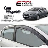 Erol Otomotiv Opel Astra (2014-2018) Uyumlu 4'lü Hb Mugen Cam Rüzgarlığı Takımı