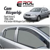 Erol Otomotiv Opel Astra G (1998-2008) Uyumlu 4'lü Sedan-Hb Mugen Cam Rüzgarlığı Takımı