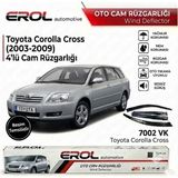 Erol Otomotiv Toyota Corolla CROSS(2002-2009) 4'lü Cam Rüzgarlığı