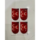 Erol Şarjör Altı Sticker – Damla Etiket (4'lü Set) - Üç Hilal