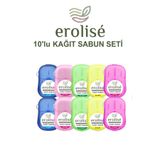 erolisé Kağıt Sabun 10 kutu 200 Yıkama Karışık Renkli