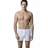 Eros 11523 Kutulu Düğmeli Pamuklu 2'li Erkek Boxer (S-4XL) Beyaz 4XL