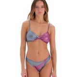 Eros 24SW85026EST Takçık Kaplı Sabit Askılı Fuşya Gri Bikini