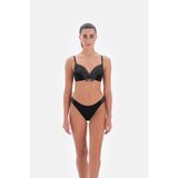 Eros 24SW85114EGB Kaplı Çıkarılabilir Askılı Siyah Bikini