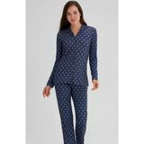 Eros 27692 Boy Düğmeli Bayan Pijama Takımı