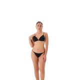 Eros 4305BK Üçgen Kaplı Bikini Takımı, Kadın, Siyah, 38 Beden
