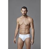 Eros Erkek Slip Külotu,%100 Pamuk, Beyaz, 2XL, İkili Paket