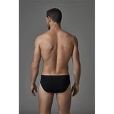 Eros Erkek Slip Külotu,%100 Pamuk, Siyah, 2XL, İkili Paket ERS034