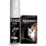 Eros Erkeklere Özel Zaman Stop Spreyi 20 ml (Black) + Kaydırıcıjel - Gizli