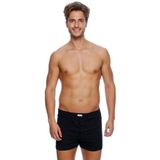 Eros Ers033 Boxer 2'Li Erkek İç Çamaşırı Ve Giyim, Siyah (Siyah 001), M (Üretici Ölçüsü: M)