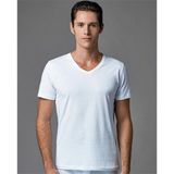 Eros Ers039 Erkek V Yaka T-Shirt Atlet (Ikili Paket) - Beyaz - 2XL