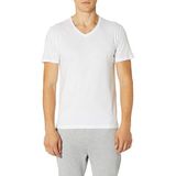 Eros Ers039 V Yaka T-Shirt 2'Li Erkek Spor Atlet Ve İç Giyim, Beyaz (Beyaz 001), M (Üretici Ölçüsü: M)