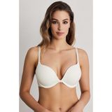 Eros ERSK130 Ekru Lilyum Kulaklı Double Push-Up Sütyen