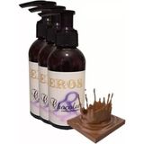 Eros Hologramlı Chocolate Erotic Massage Oil 120 Ml Çikolata Kokulu Masaj Yağı 3 Adet Ers3