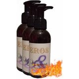 Eros Isıtıcılı 3 Adet 120 ml Masaj Jeli