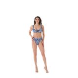 Eros Kadın Bağarcıklı Bikini Takımı, Lacivert, 40 Beden