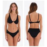 Eros Kadın Balenli Bikini Takımı Siyah Düz Tasarım Poliamid Kumaş 3131BK - 36