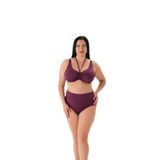 Eros Kadın Bikini Takımı, Balenli Toparlayıcı, Bordo, 48 Beden