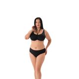 Eros Kadın Bikini Takımı, Balenli Toparlayıcı, Siyah, 52 Beden